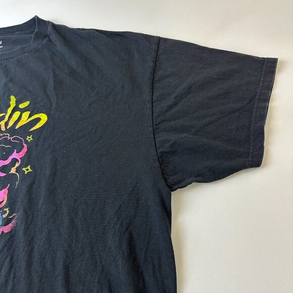 Disney Aladdin Shirt Mens 4XL Black Genie Graphic Tee Movie Cartoon Magic Lamp - Picture 5 of 9